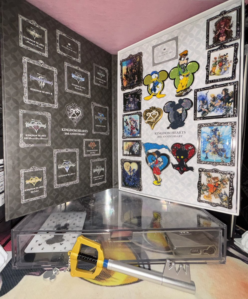 今回のピンズを キングダム ハーツ 20th Anniversaryの ピンズボックス