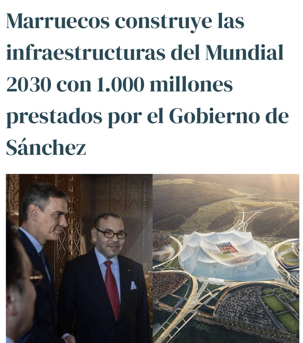 1.000.000.000€ de nuestro dinero mientras nuestras infraestructuras son tercermundistas…