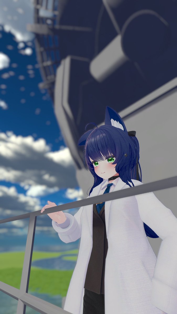 BackAlleyWS's tweet photo. 『ただ眺めているのも良いものでしょう？』

代理キャラクターの再現改変ができたのでちょっと撮影してみましたよ〜
初めてしっかりと写真を撮ったのでカメラと光源の操作が難しか��たです
(苦節30分) https://t.co/KUJWOTDwiD
