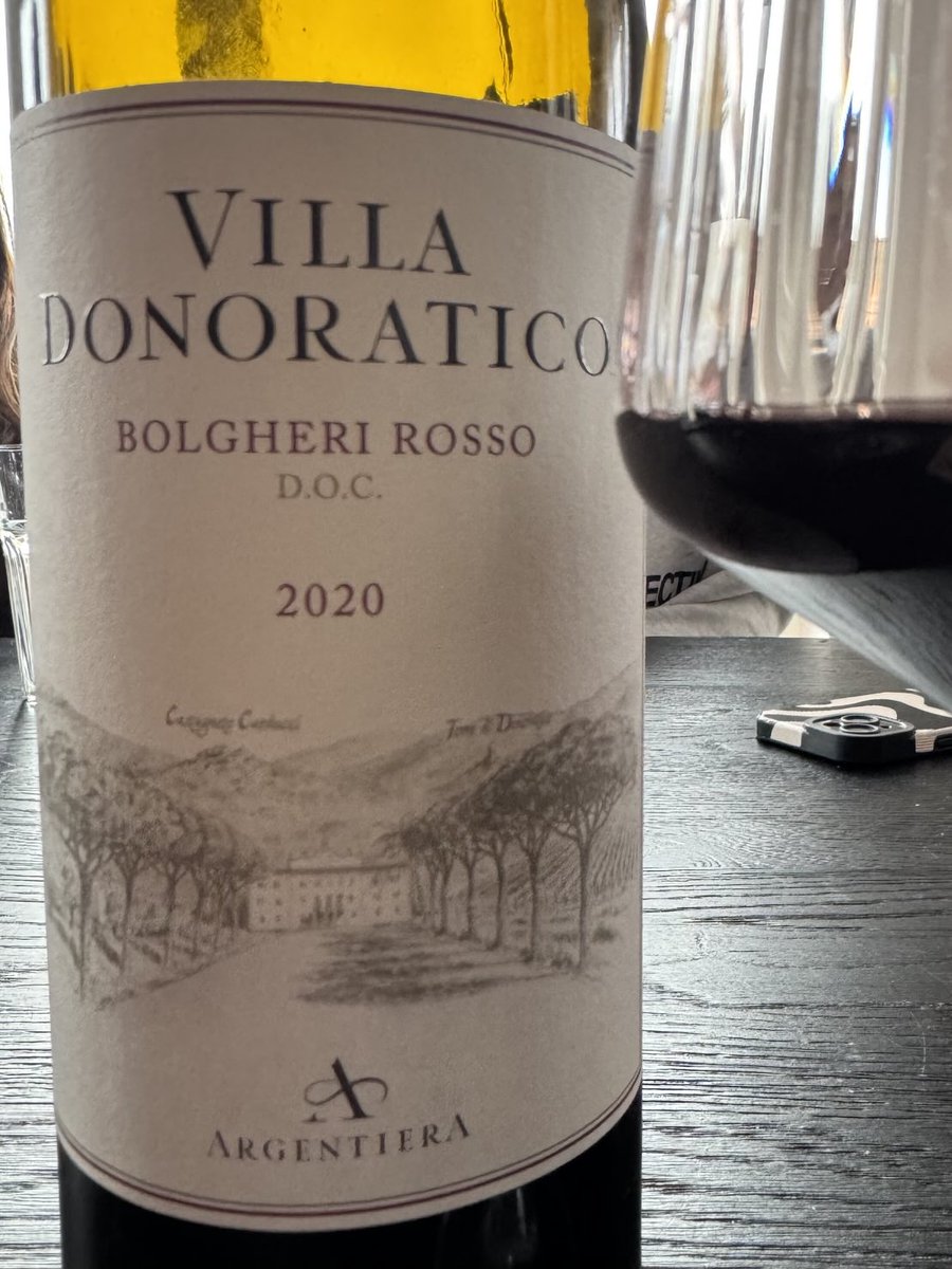 CruOrc's tweet photo. Really enjoyed this Villa Donoratico 2020 #TenutaArgentiera! A stunning glass from #Bolgheri. Already silky smooth with no sharp edges, featuring lovely red fruit, blueberries, and those classic Cabernet aromas of pine needles. Keeping the rest in the cellar. #Tuscany #Wine https://t.co/9H0uqpoGGx