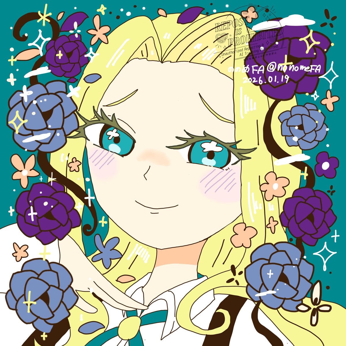 2026.01.19 美杉美々美
 #100カノファンアート 
 #一日一枚FA