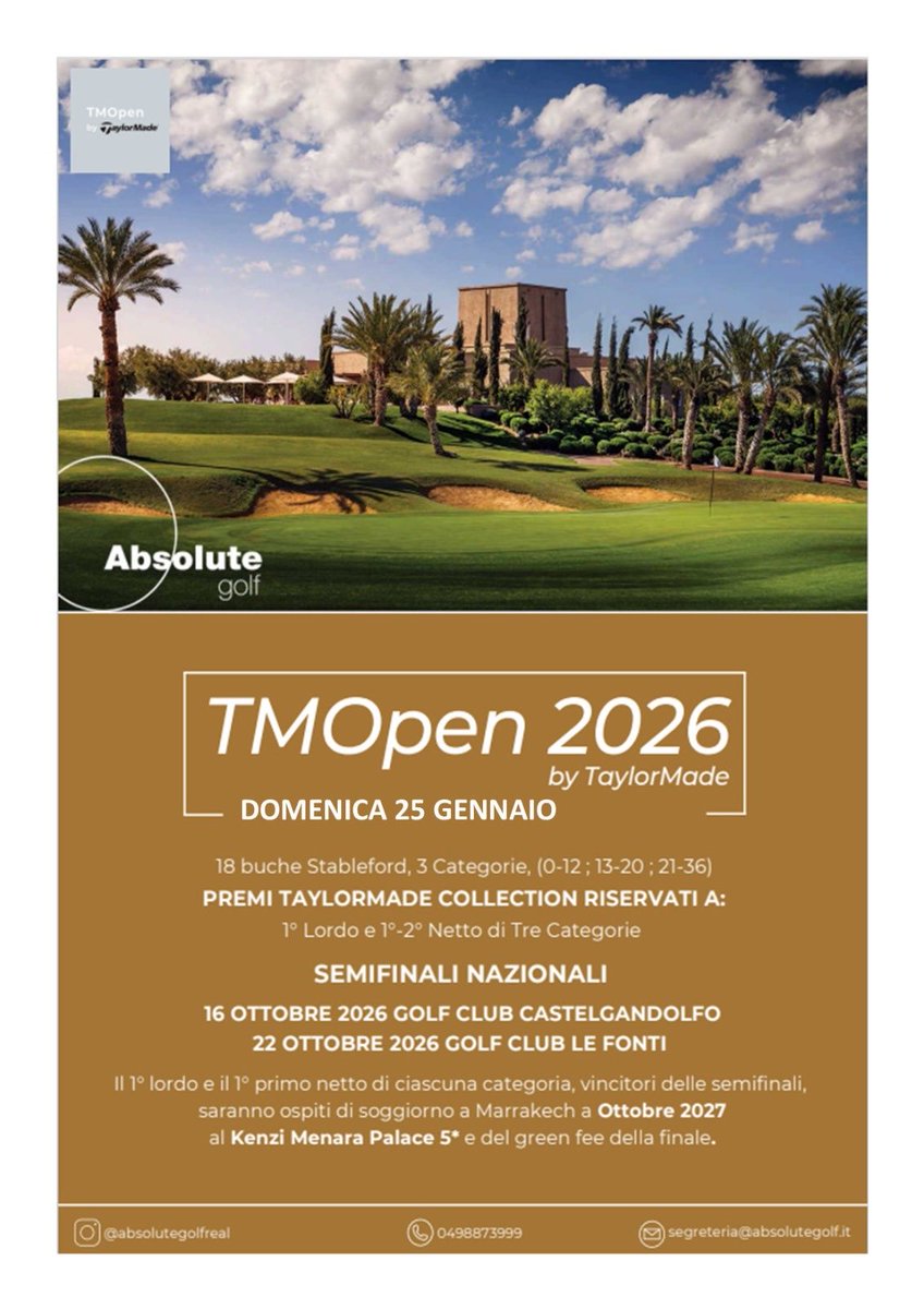 Castelgolf's tweet image. ⛳️PROSSIME GARE 👇