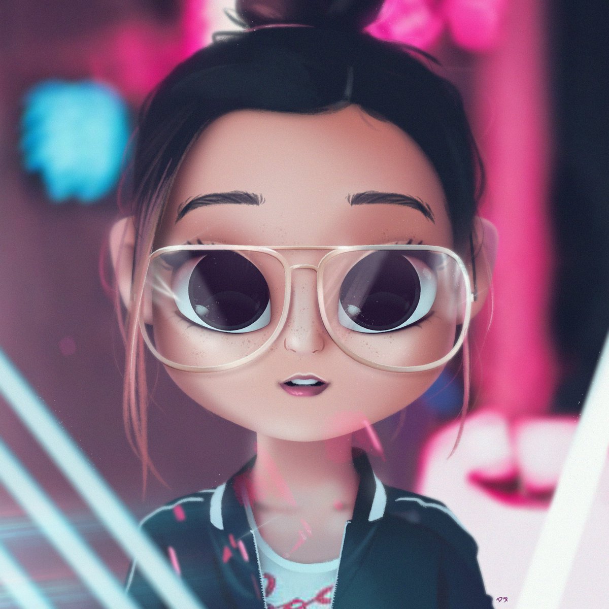 dollifylatam's tweet photo. Dibujando a @laurDIY ☺️🎨 #drawing #dollify #dollifyapp #noIA #glasses @Brandonwoelfel https://t.co/llkYs6lvv3