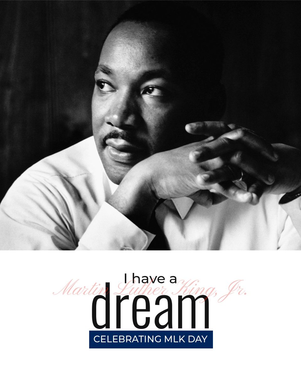 Honoring the life and legacy of Dr. Martin Luther King Jr. today and every day.

#MLKDay