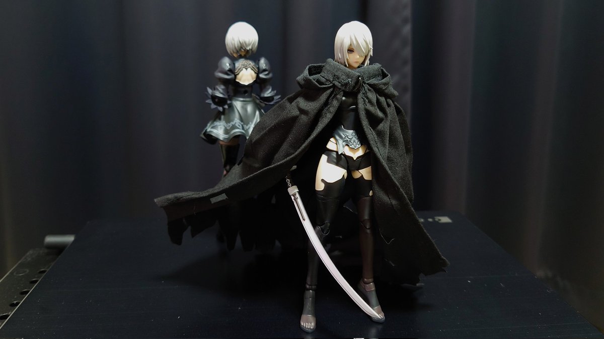 itsuki477's tweet photo. figma A2。
出来は��句なし。

ボロマント着てずっと放浪してて欲しかった。
さておきfigma 9Sは何時リリースされますか？ https://t.co/plNilitjO6