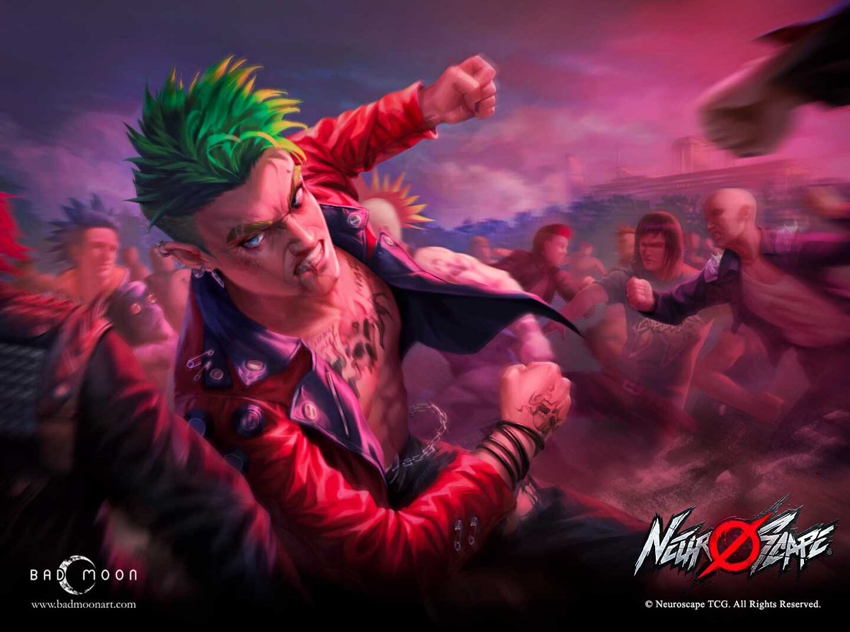More artworks from our work on Neuroscape TCG — a cyberpunk card game where neural hackers and dystopian factions battle for control.

Art by: Bad Moon Art Studio <a href="/badmoonart/">BAD MOON ART STUDIO</a> 
🔗badmoonart.com
🔗artstation.com/badmoonartstud…

#Cyberpunk #SciFi #CardArt #illustration #Cardgame