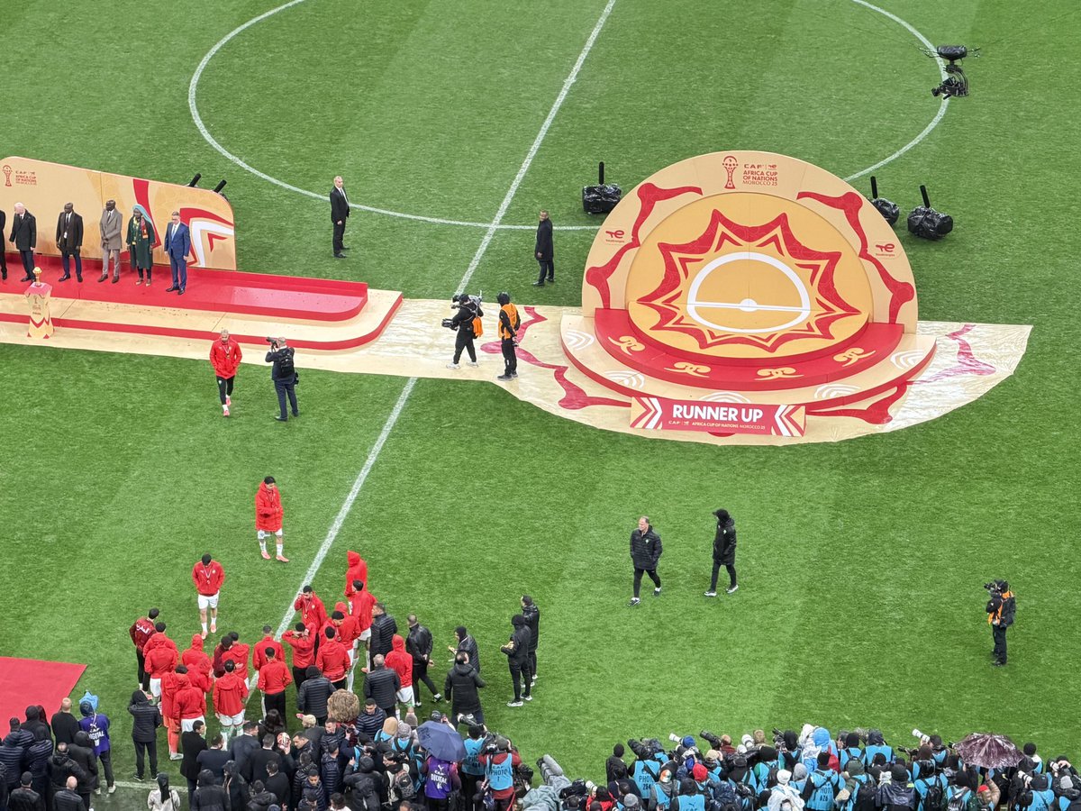 After receiving their silver medals, the Morocco players refused to go to the runners-up podium for the official group photo. 

#AFCON2025 #AtlasLions #AFCON2025 #TotalEnergiesAFCON2025 #AFCONFinal