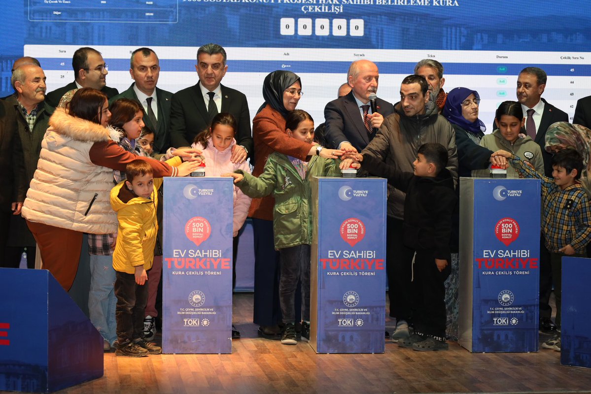 <a href="/RTErdogan/">Recep Tayyip Erdoğan</a> <a href="/Akparti/">AK Parti</a> <a href="/murat_kurum/">Murat KURUM</a> <a href="/abuyukgumus/">Ahmet Büyükgümüş</a> <a href="/hakanaksu058/">Hakan AKSU 🇹🇷</a> <a href="/farukaytek/">Faruk Aytek</a> 3/ Ev Sahibi Türkiye Yüz Yılın Konut projesi; dar gelirli vatandaşlarımızın, gençlerimizin, emeklilerimizin ve yeni yuva kuracak ailelerimizin ev sahibi olma hayalini gerçeğe dönüştüren çok kıymetli bir adımdır. Sosyal devlet anlayışının en güçlü örneklerinden biri olan bu