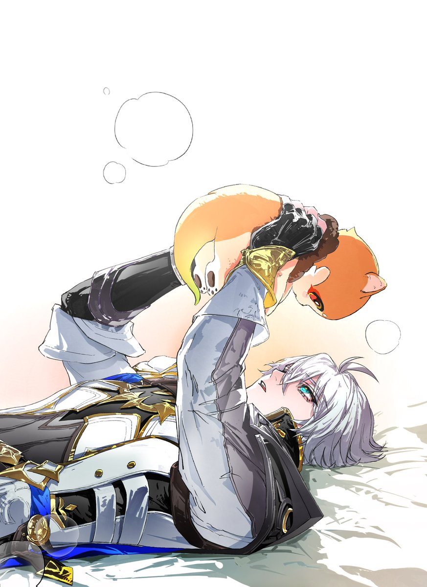 Broomhmh's tweet image. #phaidei #厄敌 ☀️🍷
“万敌，我想……不，不对，迈德漠斯，从我们第一次见面，我就……我……”
“……唉，还是好紧张……”
“蜜果羹，你说万敌会答应我的告白吗？”
？？？：……HKS！
—
告白予行练习