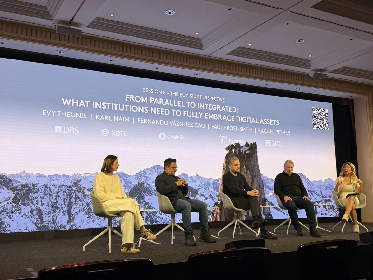 xbtogroup's tweet photo. @cfcstmoritz  was a good reality check under the theme of "Building trust".

What we heard:
Allocating is easy. Operating within policy is hard.
Infrastructure is strategy 
Crypto trades macro-first in stress.
The bar is explainable outcomes.

Next? Abu Dhabi 04/2026 https://t.co/9e09cb5oyQ
