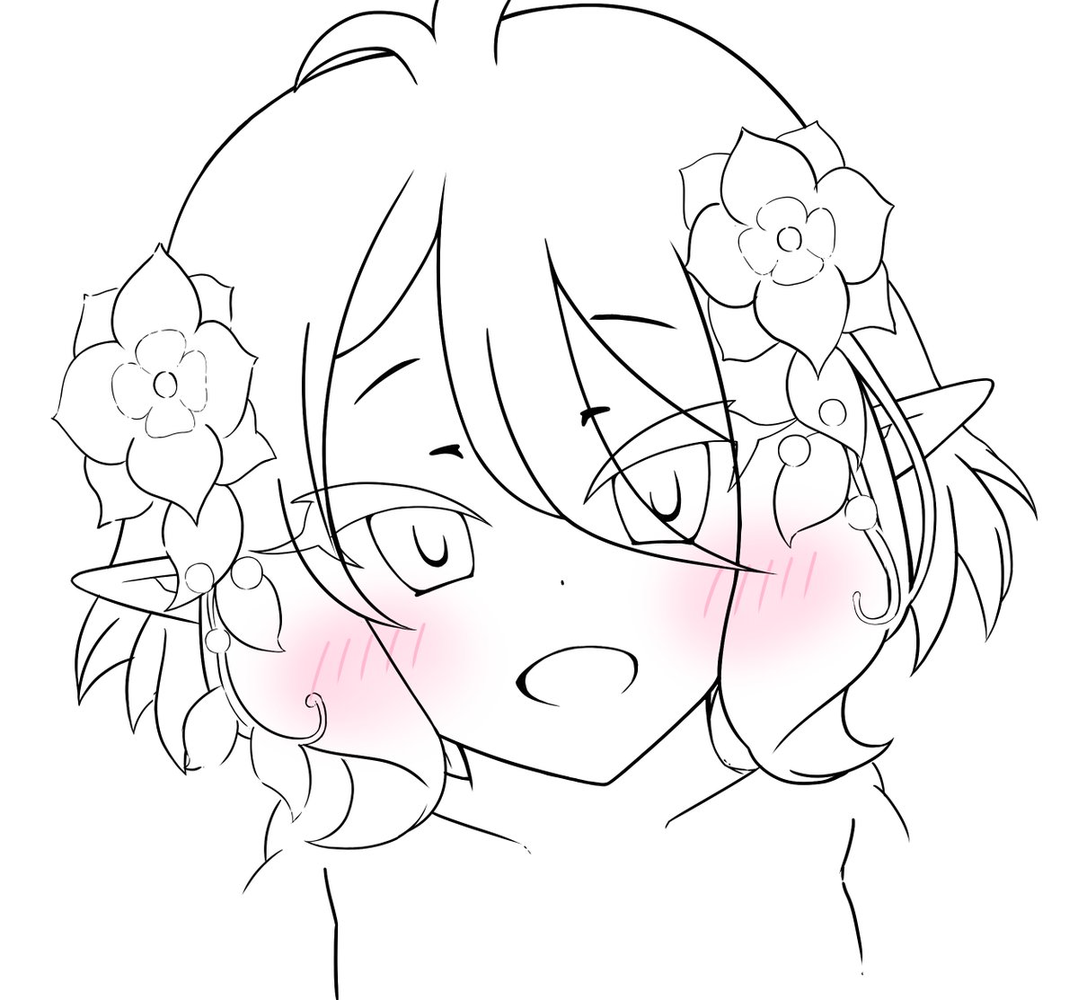 Brother_Frame_S's tweet image. 絵の練習918日目

大人コッコロちゃの髪飾りでコッコロちゃ