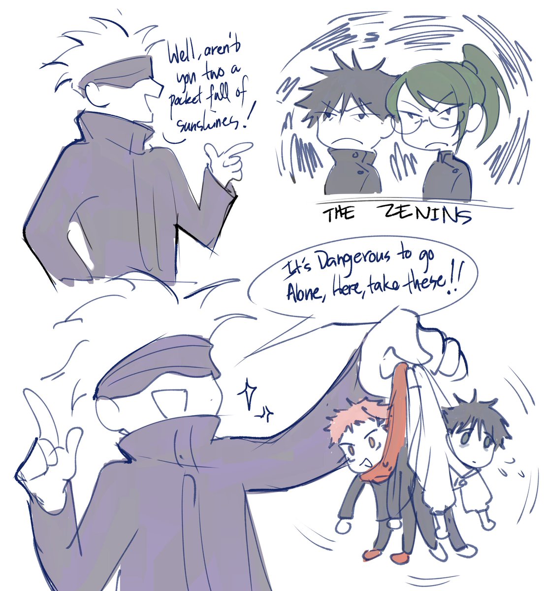 The grumpy Zenins needed Gojo's guidance

#yutamaki #itafushi #GojoSatoru