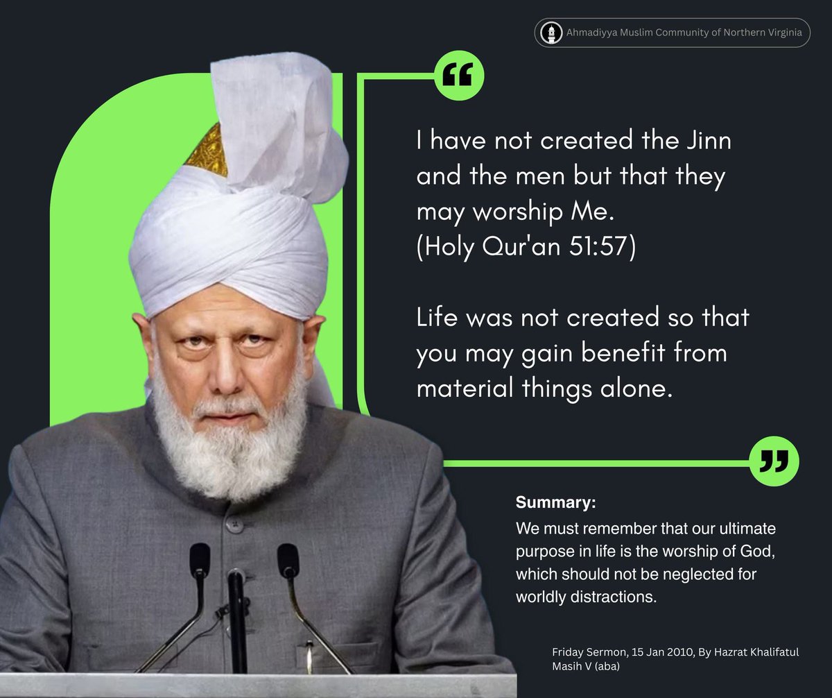 FarrukhAwanA's tweet image. “Why are we really here?”

Life isn’t meant to be consumed by material distractions alone—our true purpose is the worship of God. How often do we pause to reflect on this in our daily lives?

#PurposeOfLife #Faith #Spirituality
alislam.org | askahmadiyyat.org