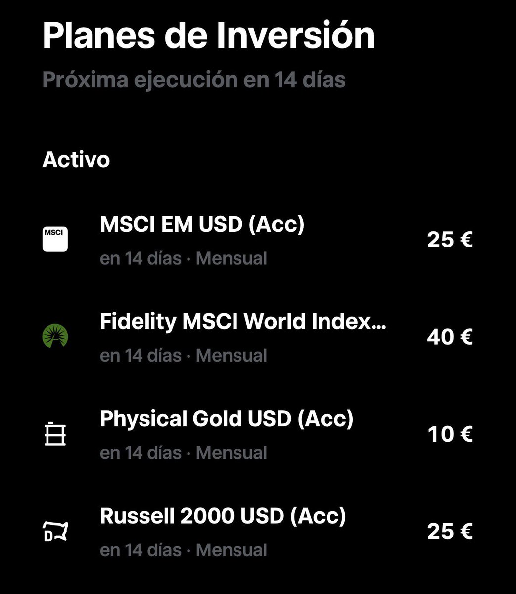 InvCafeDep's tweet image. Y la cuenta de TR sigue subiendo poquito a poco con buenas subidas 📈

En 14 días se ejecutan los planes de inversión automáticamente. (Y sin comisiones).

Sigamos acumulando. ☕️💪