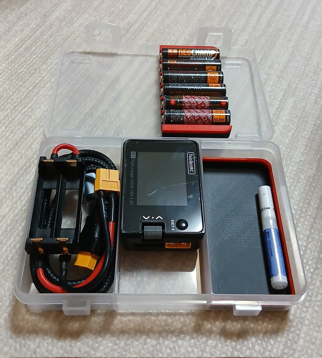 hirohiro0215's tweet image. 電池入れ、電池と充電器入れ
など色々組み合わせ自由👐