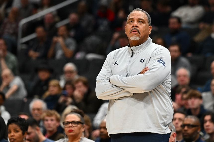 Ed Cooley is blessed: His team is 1-6 in the Big East in Year 3 and folks in DC have other things to concern themselves with besides his embarrassing program. Oh, and payday is always just around the corner. ultimatecranston.substack.com/p/ed-cooley-is…