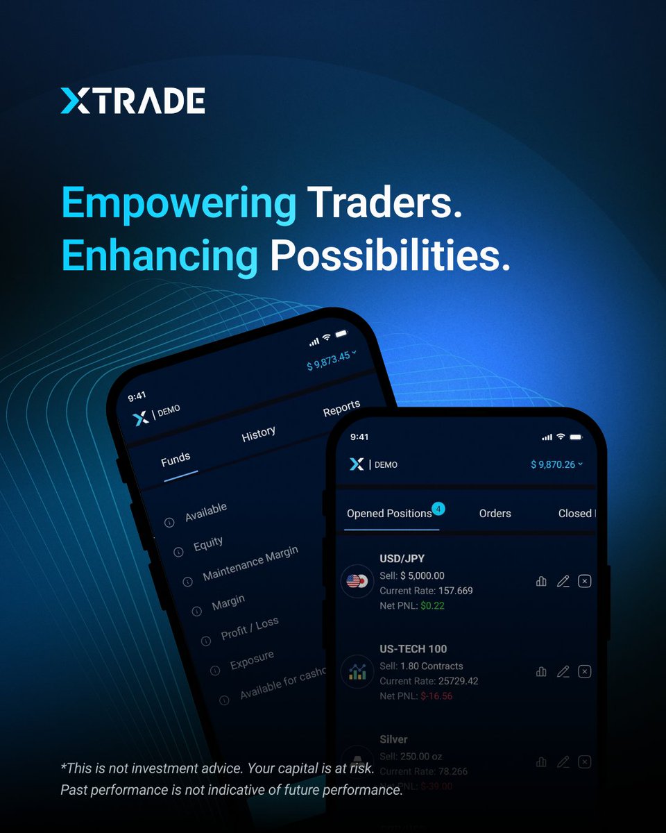 At XTrade, we use technology to empower — offering access to global markets, advanced tools, and conditions that support informed, confident decision-making. 

Our mission is to provide a trading environment where opportunity and reliability meet.