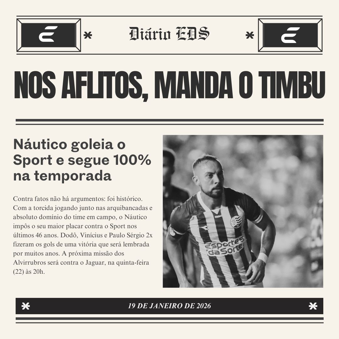 BOM DIA!

Recife amanheceu pintado de vermelho e branco. E o Timbu segue firme na liderança! 🔴⚪️

#JogueComResponsabilidade 18+
#DuvidoVoceNaoSeDivertir 
#Nautico