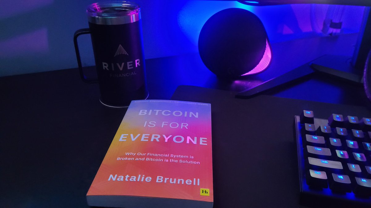 Thank you to @JuliaDuzon and the team at @River for gifting the book  Bitcoin is for Everyone by @natbrunell. I will make sure it finds the  perfect home at our next Columbus