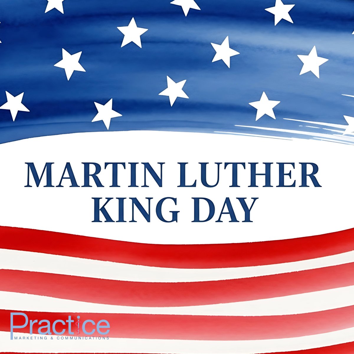 practicemarcomm's tweet photo. Today, we reflect on Dr. King’s legacy of equality, justice &amp; service. At Practice Marketing &amp; Communications, we are inspired by his vision &amp; strive to help businesses amplify their message with purpose, integrity &amp; a commitment.
#MLKDay #PurposeDriven #PMC https://t.co/Ks3rVlHYRN