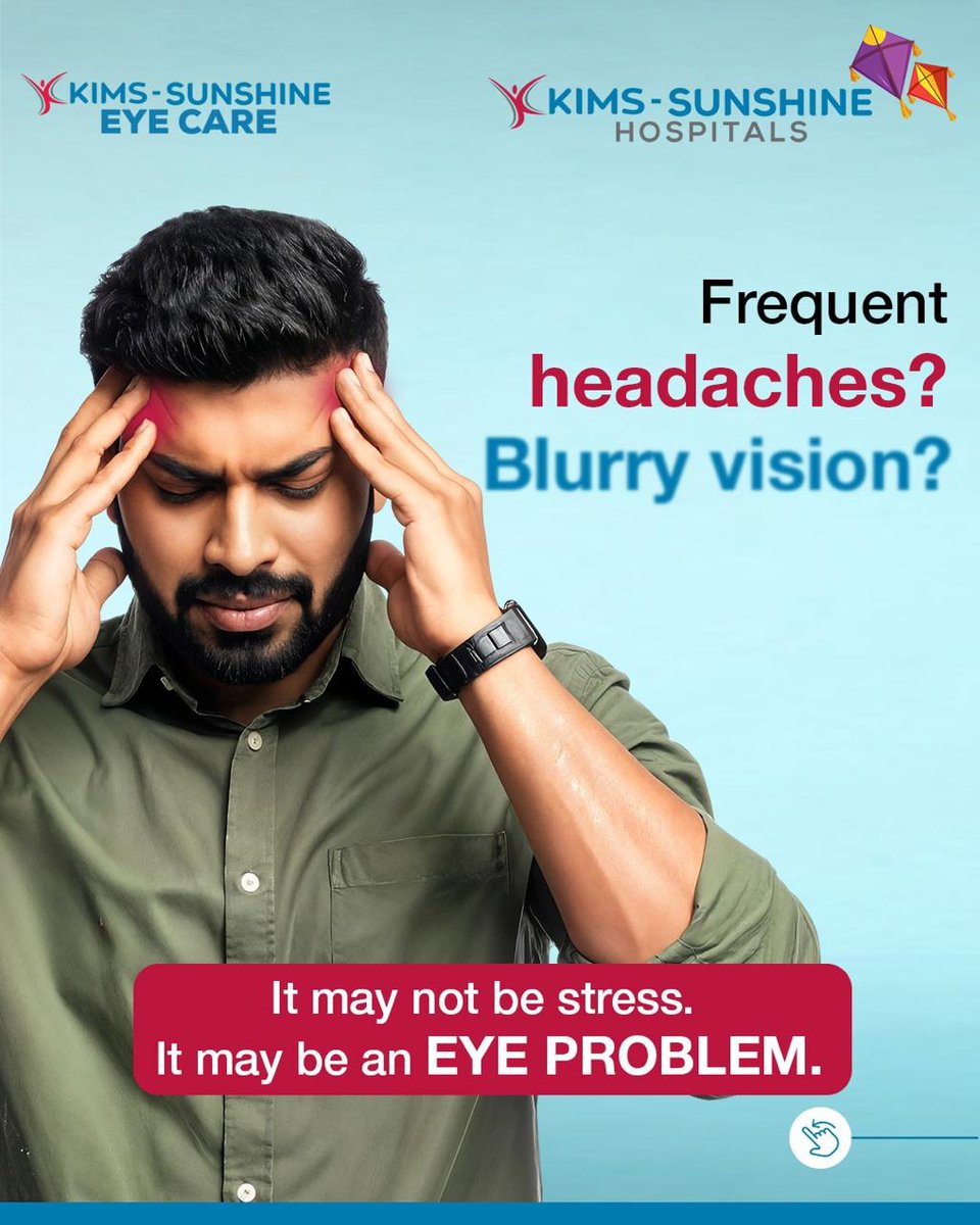 KimsSunshineHos's tweet image. Headaches do not always mean you had less water to drink. It might be an underlying issue you might be ignoring. Stop ignoring obvious signs. Book your appointment with our ophthalmologist today! 

#KimsSunshine #Eyeproblem #ophthalmology #EyeCare