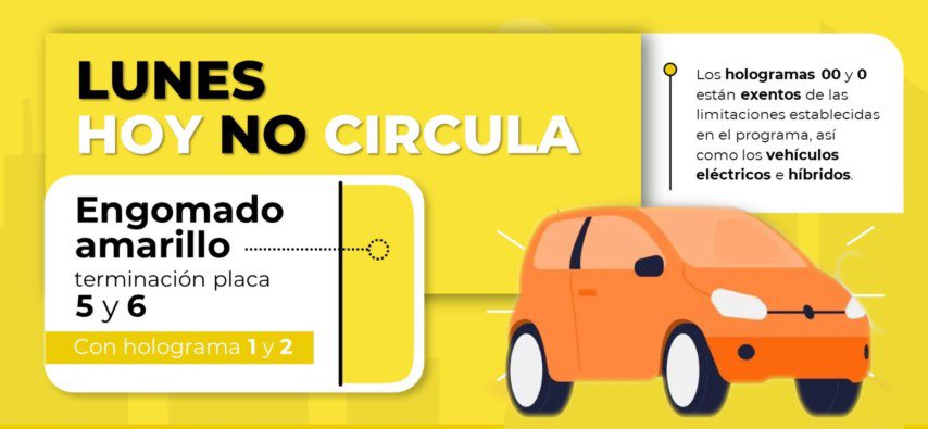 ⚠️ El Hoy No Circula 🚫 🚘🚛🚙🚗🚕