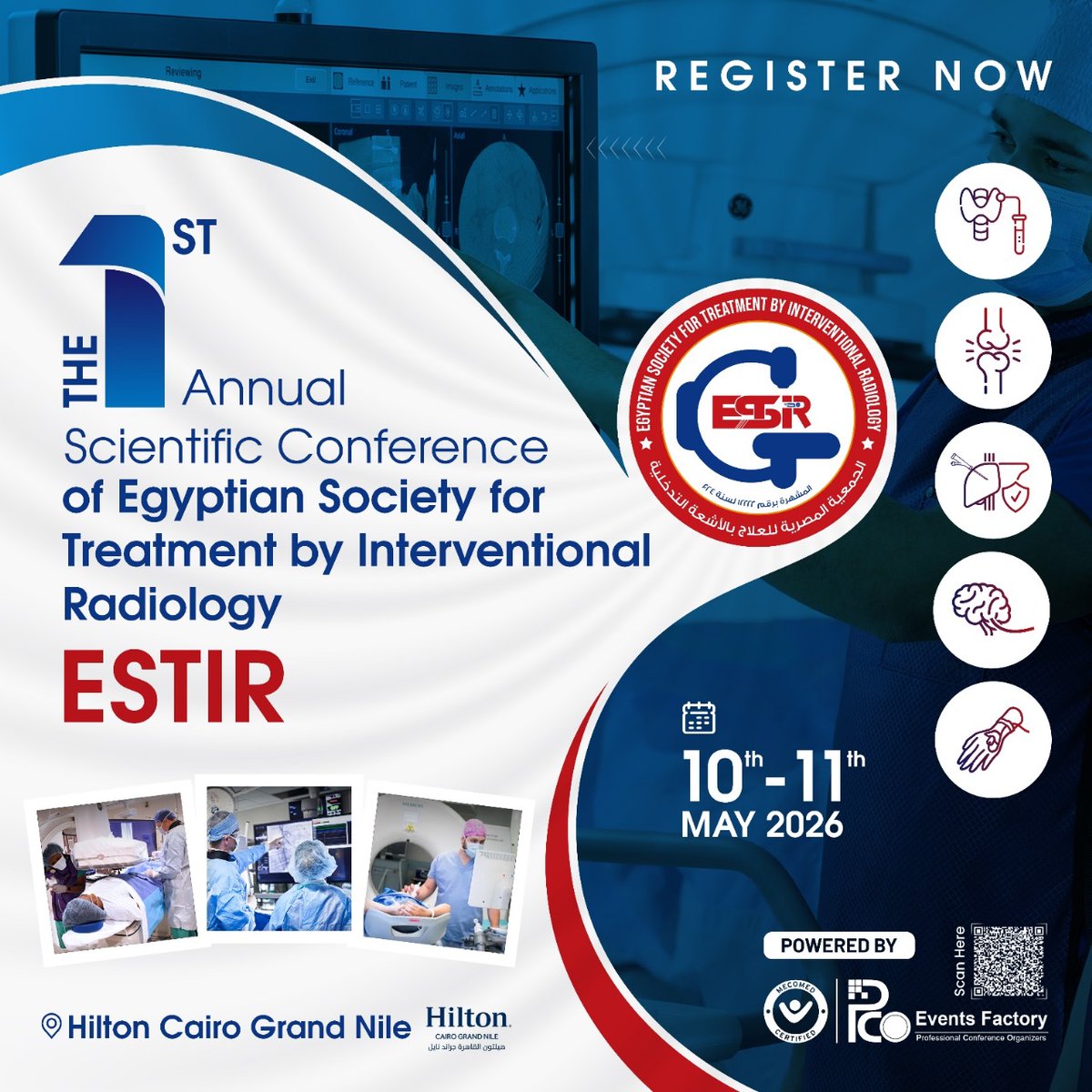 Pco_Academy's tweet photo. 📍 Hilton Cairo Grand Nile
Don’t just attend a conference — be part of a movement transforming the way medicine is practiced.
Together, we’re setting a new standard for excellence in interventional radiology
🔗 Stay tuned for updates and registration info!
Powered by
#PCO https://t.co/MSukd8BM5J