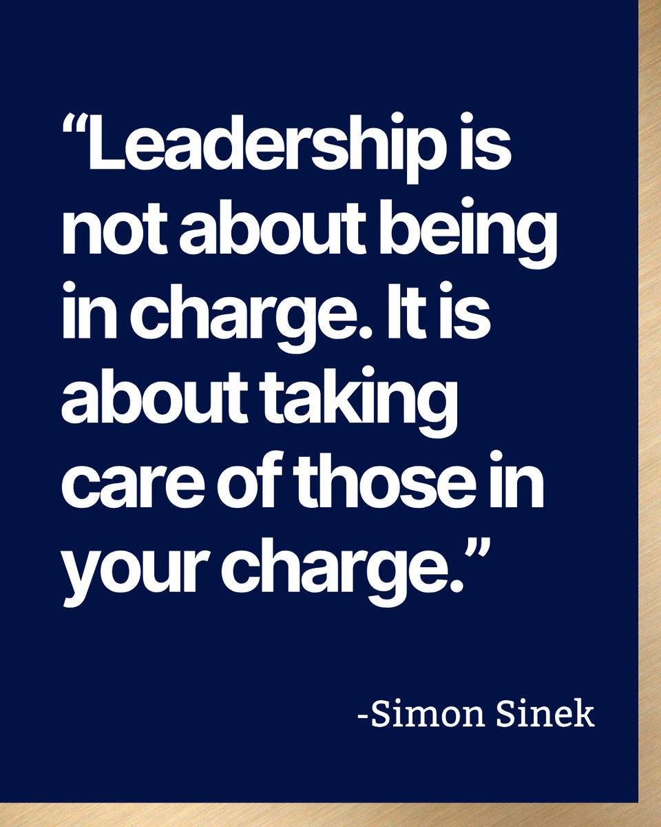 "Leadership is not about being in charge. It is about taking care of those in your charge."
- Simon Sinek