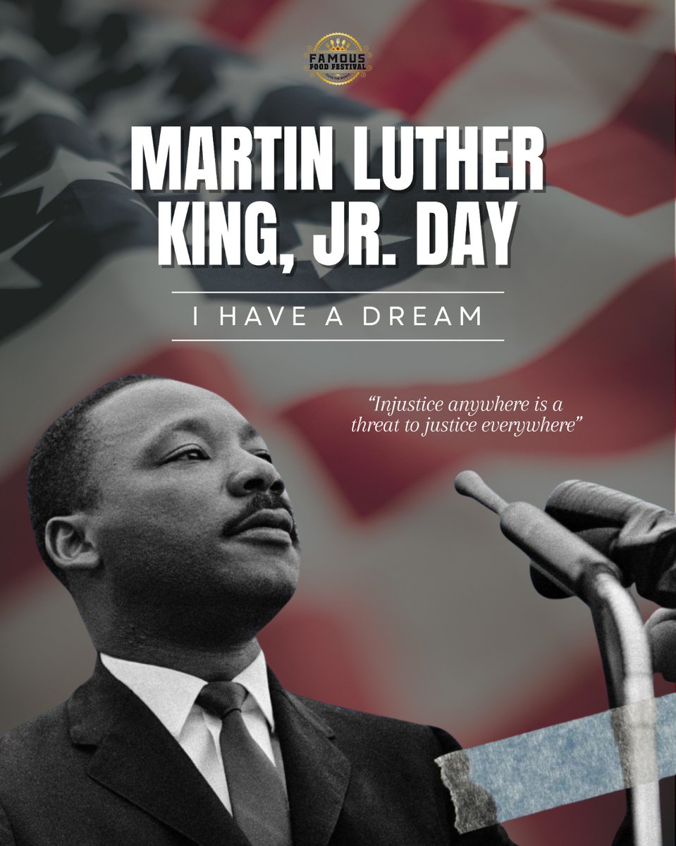 Today we honor the life and legacy of Dr. Martin Luther King Jr.

A reminder that community, unity, and kindness can move us all forward. 🤍

#MLKDay #DayOfService #CommunityMatters #FamousFoodFestival #FFF