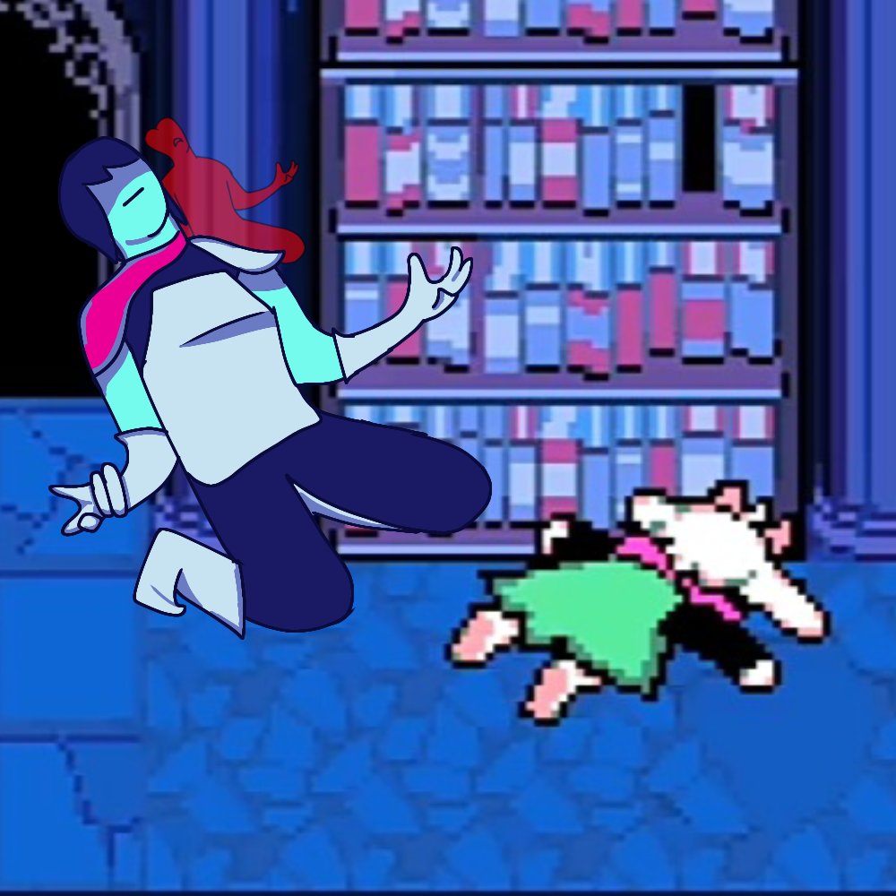 _Draitto_'s tweet image. Día 25 hacíendo curis diarios de Deltarune hasta que el malparido de mi amigo se lo juege #DELTARUNE