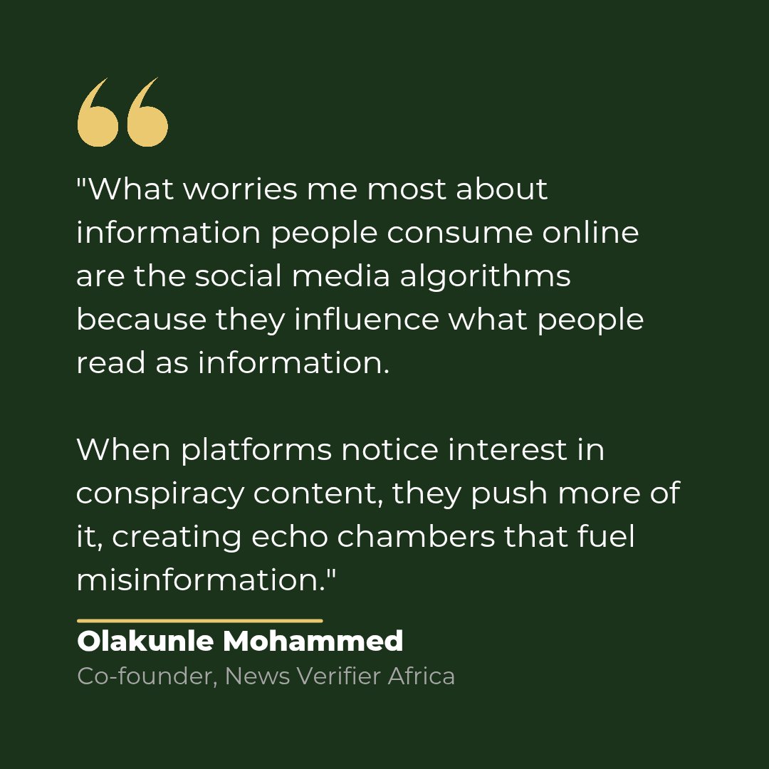 NVAFactchecks's tweet photo. Think critically and choose your information wisely.
#digitalresponsibility #newsverifierafrica #misinformation #socialmediaalgorithm https://t.co/CKhLa6d51d