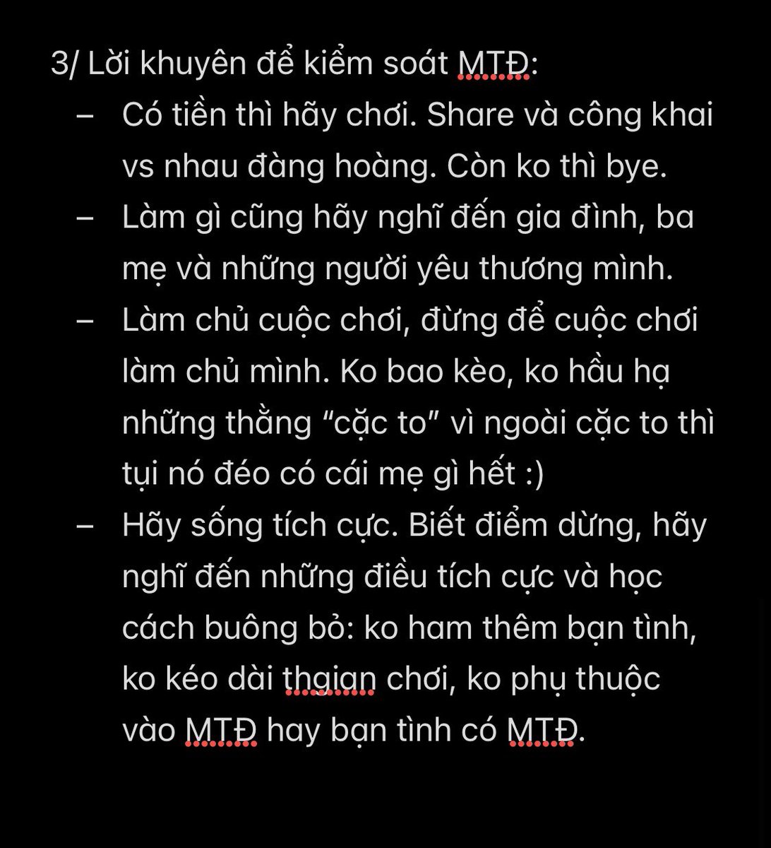 Phần 2: Highfun - sai lầm nằm ở việc chọn bạn tình.

Sẽ còn P3: MTĐ - sự huỷ hoại kinh khủng về cảm xúc, tinh thần và lý trí.

P4: Những cách sinh tồn giữa một thế giới đầy tham lam, dục vọng và sự thao túng.