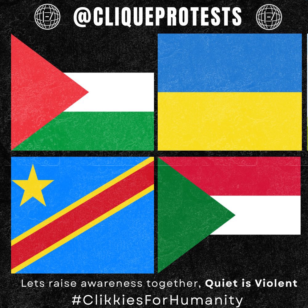 PaperMoons's tweet image. Stay strong. Live on &amp;amp; in the meantime make it about others. #ClikkiesForHumanity ❤️✊🏼🇸🇩🇵🇸🇨🇩🇺🇦 

i’m gonna include links to petitions, fundraisers, and other ways you can pitch in to help in the comments