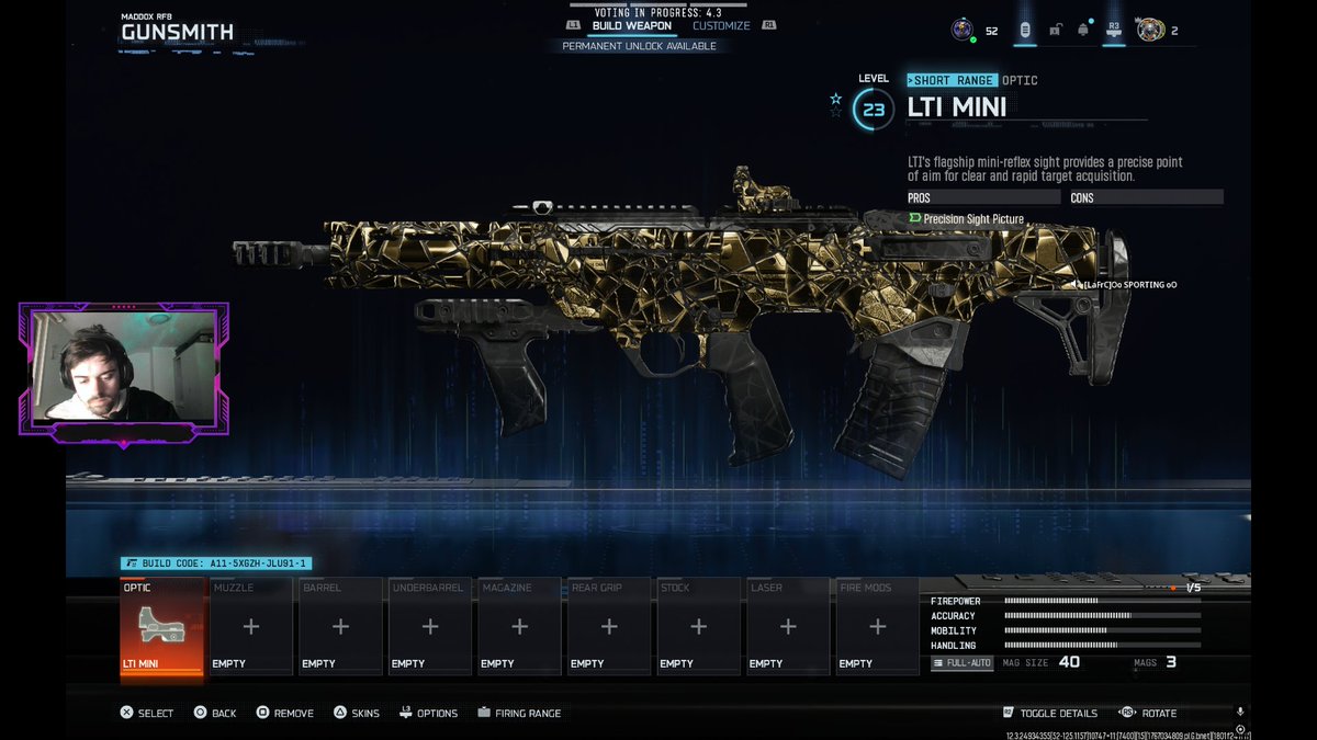 Gold maddox assault rifle in bo7 done