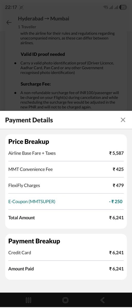IAMSHIVARAM's tweet photo. @RamMNK anna.. i need help i am being cheated by @makemytrip i have opted for flexifly while booking which allows me zero.cancellation booking MMT collected fee and silently opted me out of flexifly.. now i am being shown refund when i cancell.. i dont know where to escalate pls https://t.co/Hlda1U8JCL