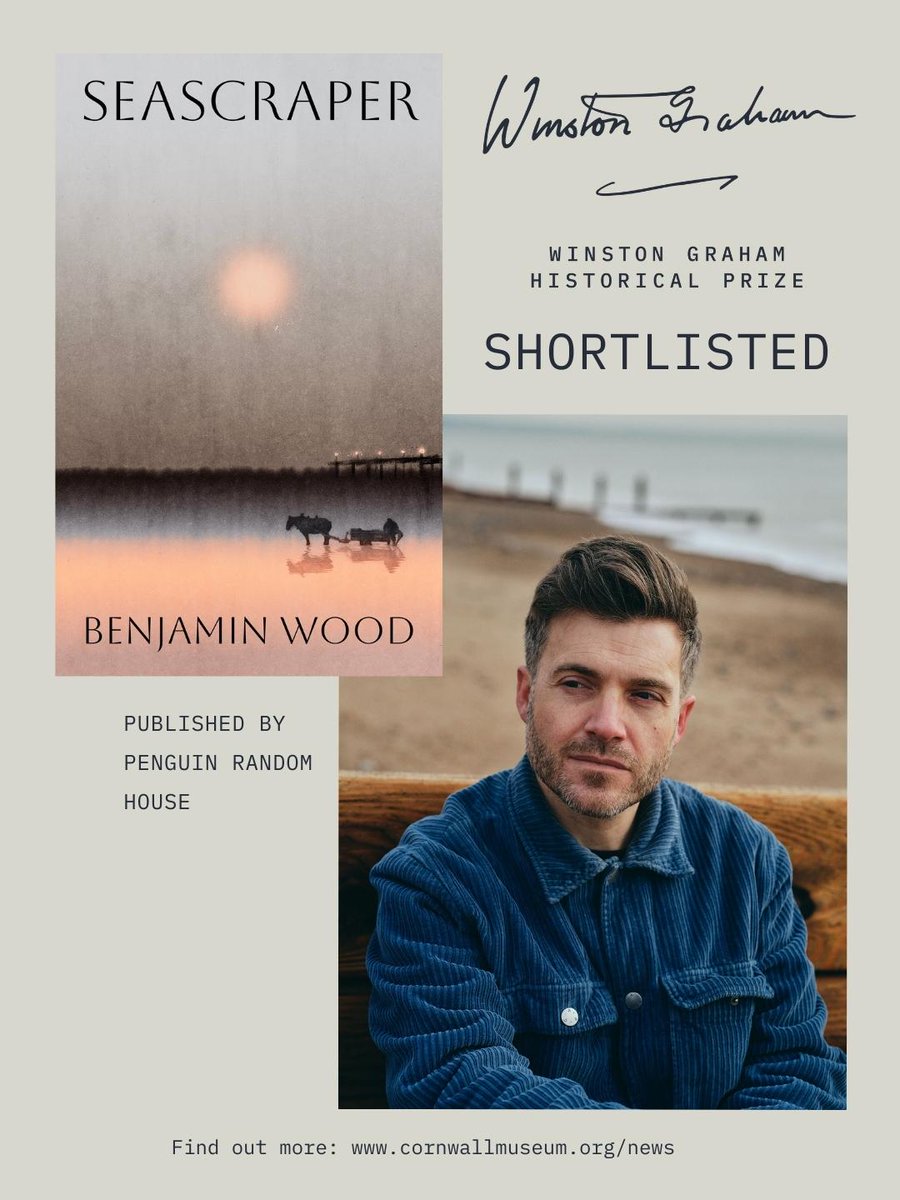 VikingBooksUK's tweet photo. We’re thrilled to share that Seascraper by Benjamin Wood has been shortlisted for the Winston Graham Historical Prize 2026 🏆
A richly imagined novel and a well-deserved moment — congratulations, Benjamin!
#Seascraper #WinstonGrahamHistoricalPrize #BenjaminWood https://t.co/aqC4hmOuqZ
