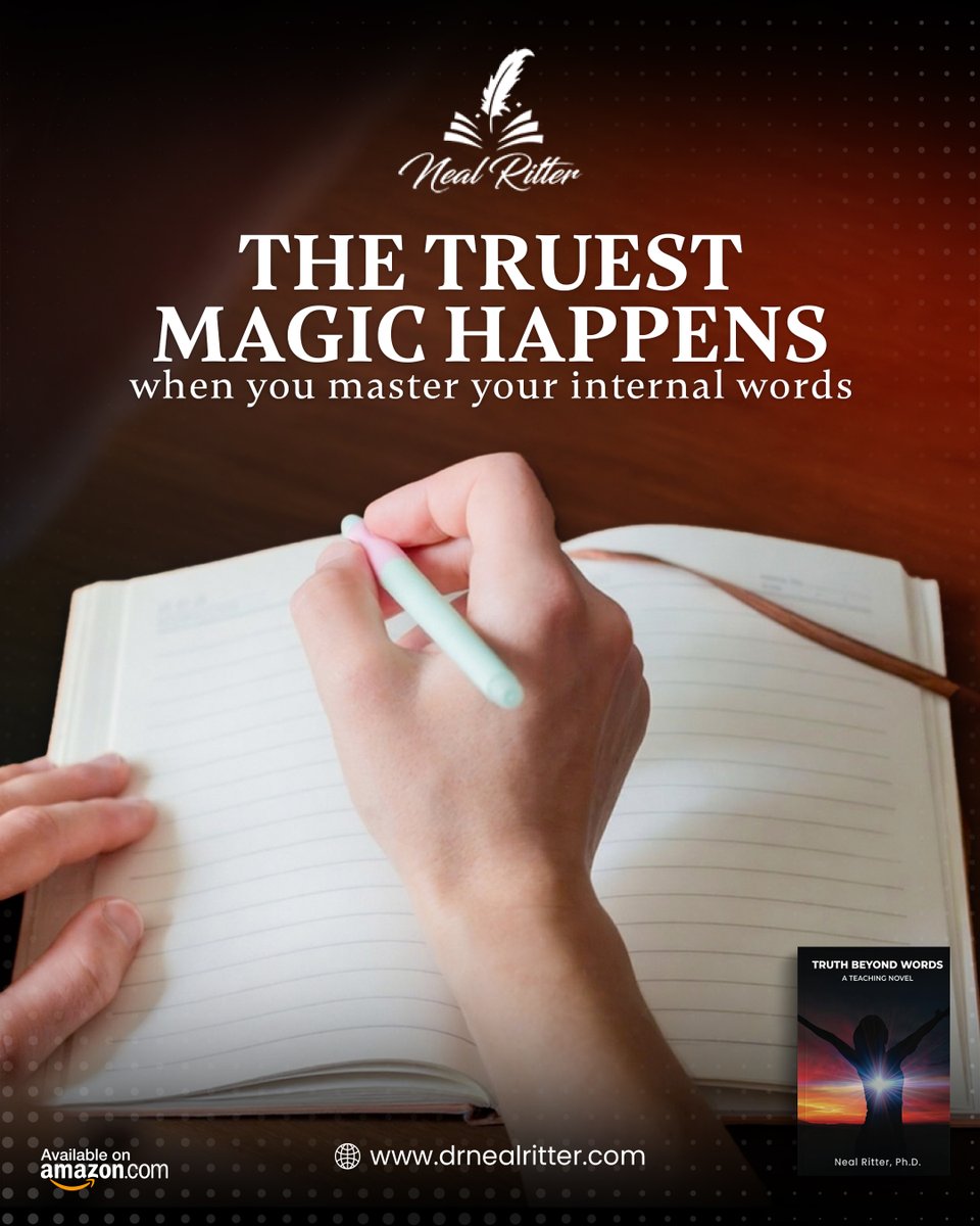 RitterNeal's tweet photo. We program our reality with words.

Learn how phrases like "I am stupid" become binding commands. Master your internal language to break free from self-imposed limitations.

Master the language of your mind. Read Truth Beyond Words today! https://t.co/kRr9ukQ2g3 https://t.co/hiO7XitSIl