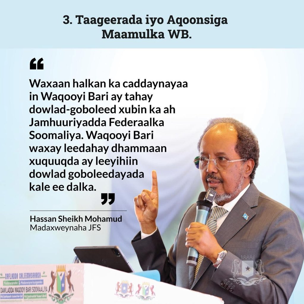 HonSamaale's tweet photo. Ninkii adkaada ayaa miiska wada-hadalka (gorgortanka) taga!! 

Nuxurka siyaasaddu iskiisuba waa awood awood awood. 

Birmaduhu taariikh buu dhigay.
#Somalia 
#waqooyiBari https://t.co/L8QdbWDNv8