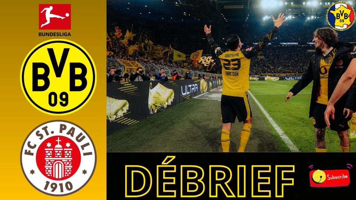 FranceBvb's tweet photo. 🎥L’émission du débriefing du match face au FC Sankt Pauli est en ligne sur le compte YouTube ! N’hésitez pas à la voir avec Frank, Vincent, Kilian et Joël aux micros.
https://t.co/uS2YxI44jc
#BVB #Bundesliga #BVBFCSP https://t.co/NJfuaUrOdK