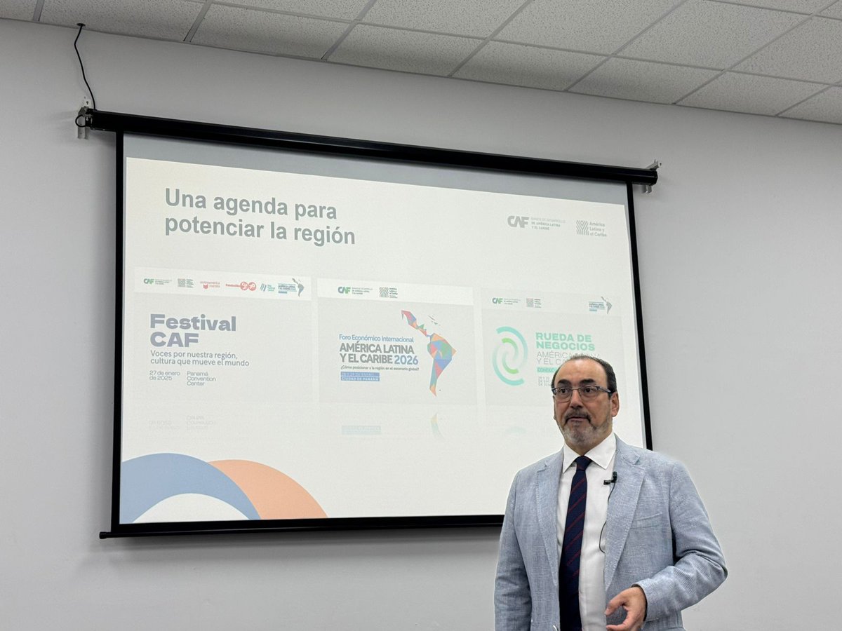 Alvaro Aguilar representó a Lombardi Aguilar Group en el encuentro de <a href="/panamcham/">AmCham Panama</a> con Sergio Diaz Granados, presidente de CAF sobre perspectivas 2026

Lombardi Aguilar Group was represented by Alvaro Aguilar in the AmCham CEO Meet with <a href="/AgendaCAF/">CAF</a> Chair Sergio Diaz Granados