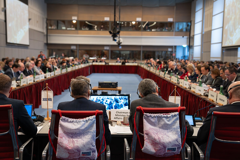 swissaal's tweet photo. Swiss Minister of Foreign Affairs, Ignazio Cassis, officially opened Switzerland's leadership in OSBE - Organization for Security and Cooperation in Europe.

"We must meet the expectations of OSBE's founders: They are the same today as 50 years ago: peace and security" - Cassis https://t.co/Z9kwHerIbg
