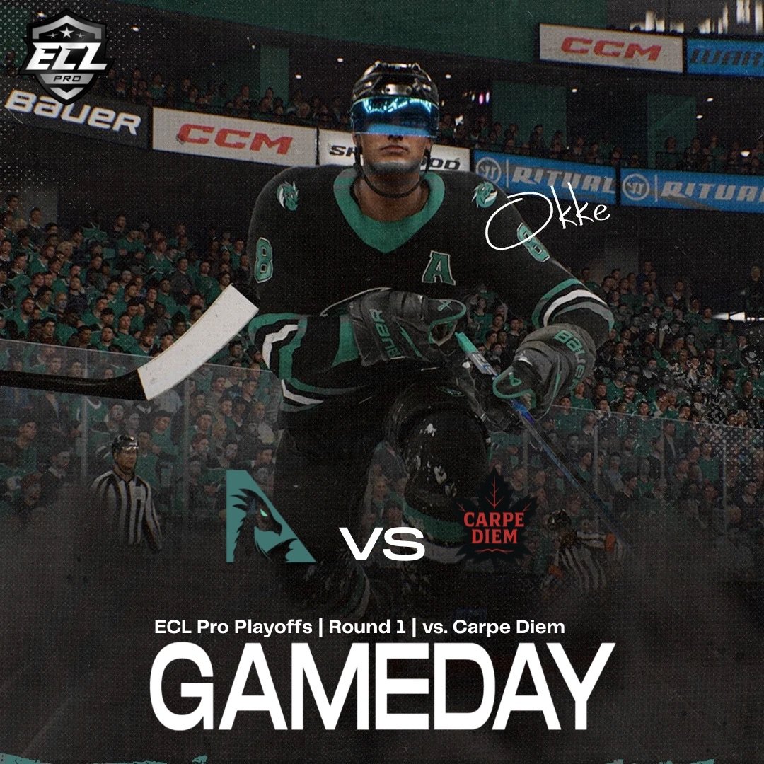 🟢ECL PRO PLAYOFF GAMEDAY🟢

Aspyre E-Hockey (7)
🆚
<a href="/CarpeDiemEASHL/">CarpeDiemEASHL</a> (2)

Starting Lineup:
🐉@jondeezz
🐉<a href="/koleslaav/">Kole</a>
🐉<a href="/Pekedipeks/">Pekedipeks</a>
🐉<a href="/jserkosalmi/">tigerrbackwoods</a>
🐉@Hifk_Fanii
🐉<a href="/IsakPeltola/">Iikko</a>

🏒Games 1-3
🕒3:00 PM EST
📺twitch.tv/aspyrelive

#A4G🐉 #NHL26🏒 #Esports🎮
#ECL26Winter❄️ #EHockey🥅