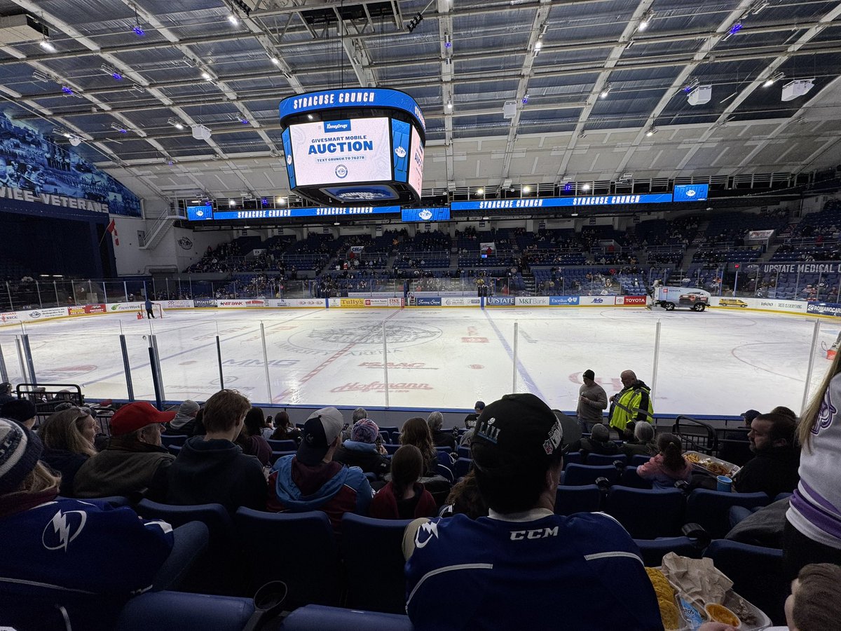 Lewfit16's tweet photo. The view from these seats is 🔥
Section 121, HH seats 7&amp;8 are about to get rowdy! 🏒
@SyracuseCrunch #Tullyspucks https://t.co/RXkeXbFkY0