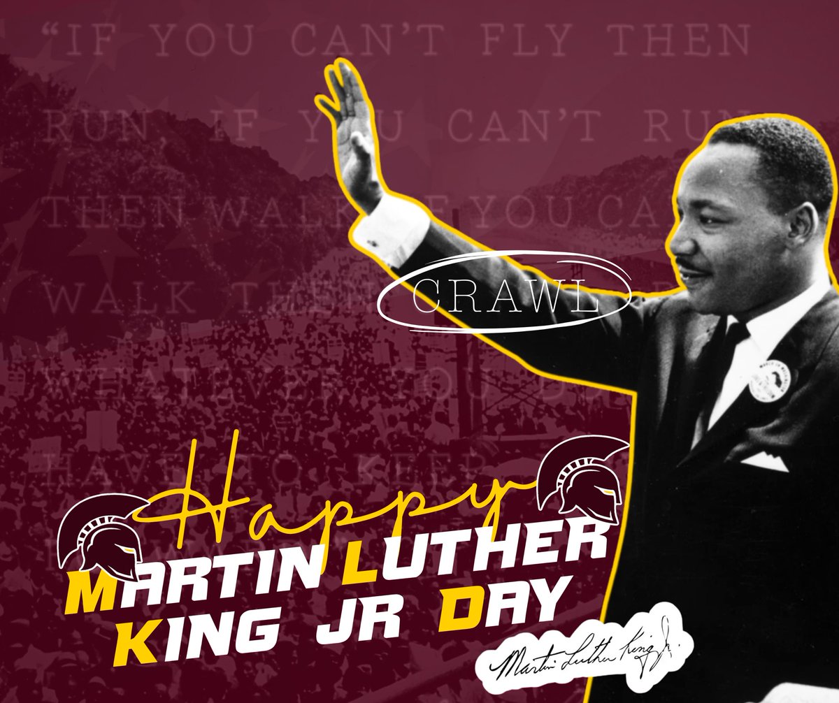 coffee_trojans's tweet image. "If you can't fly, then run; 
if you can't run, then walk; 
if you can't walk, then CRAWL, 
but whatever you do, 
you have to keep moving forward"
                -Martin Luther King Jr.

#CRAWL | #ALLHAIL | #TROJANS⚔️