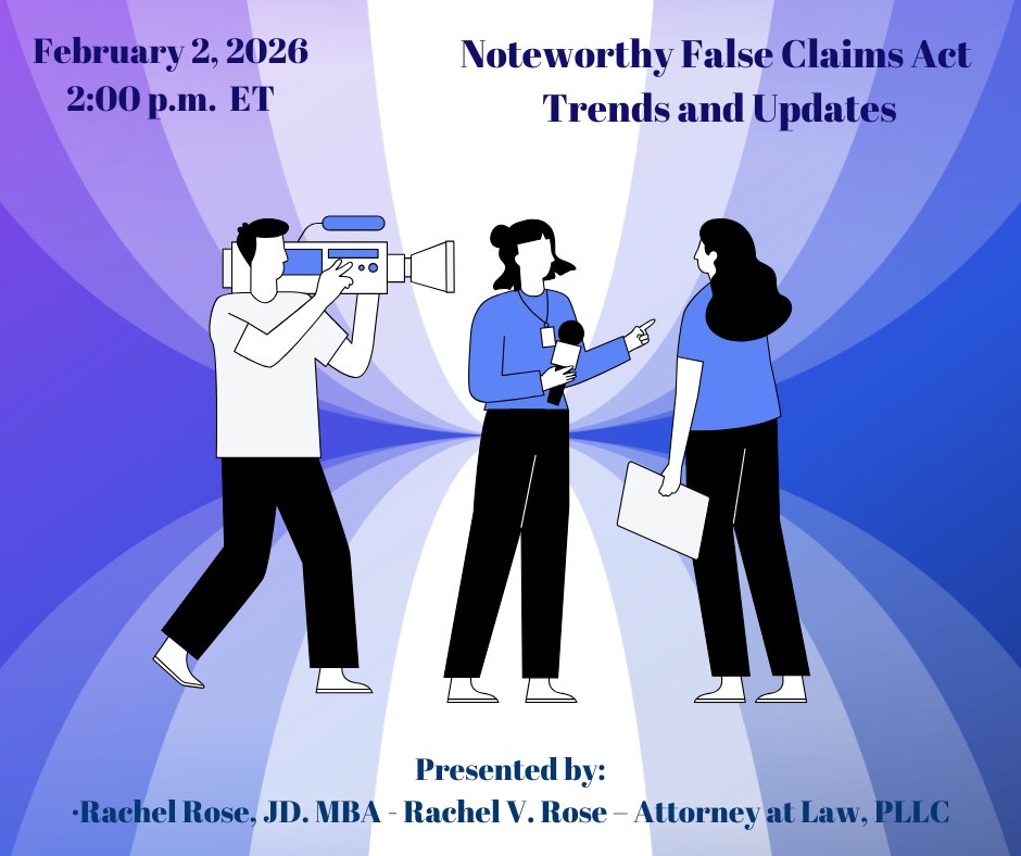 Stay informed on the trends shaping FCA litigation and enforcement strategy 📚
celesq.com/webcast/notewo…
#CLE #FalseClaimsAct #LegalEducation