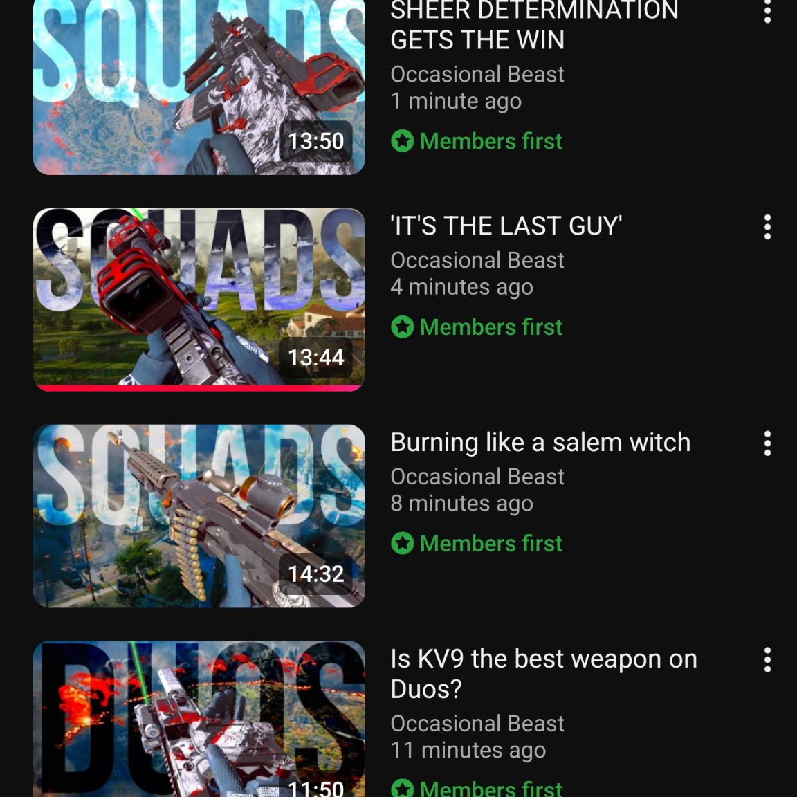 So much content releasing this week!

Subscribe and see how the #1 ranked ps5 squad plays RedSec 🤟

youtube.com/@occasionalbea…

Upload schedule this week:
21st, 3pm
23rd, 3pm
25th, 3pm
27th, 3pm

As well as daily short and epic livestreams 🙌

#Battlefield6 #redsec #youtube