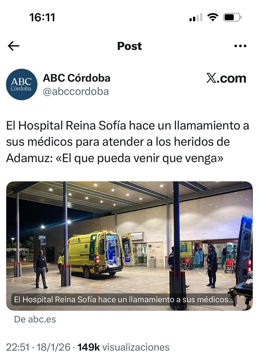 Estuvimos en el COVID ( 125 médicos en activo muertos ) , en la dana y estamos en esta catástrofe de Adamuz . Siempre estaremos . Está Esta es nuestra singularidad #SanidadPública <a href="/cesm_sindicatos/">CESM</a> <a href="/smandaluz/">Sindicato Médico Andaluz</a> <a href="/victorpedrera/">Víctor Pedrera Carbonell</a> <a href="/Monica_Garcia_G/">Mónica García</a> <a href="/desdelamoncloa/">La Moncloa</a> <a href="/SimebalCesm/">SIMEBAL | #EstatutoMédico</a>