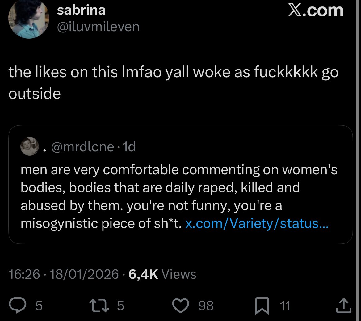 frcentz's tweet image. now being sick of misogyny is woke