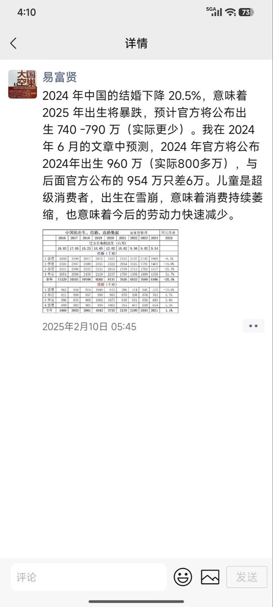 易富贤Yi Fuxian《大国空巢》 tweet media