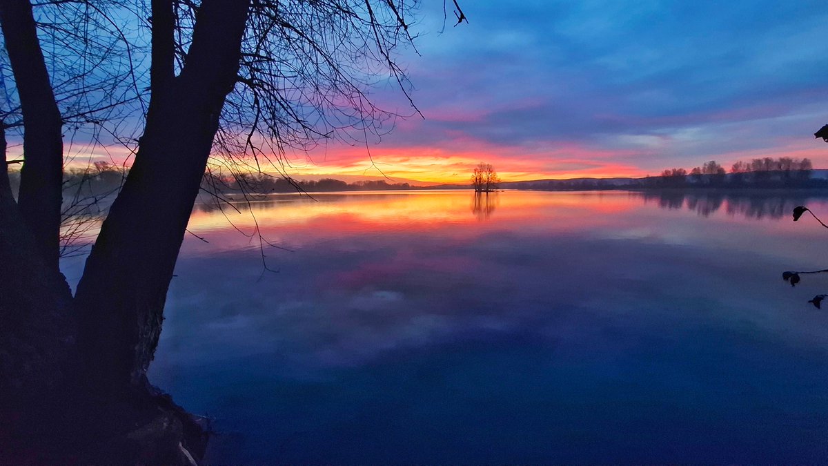 WetterOnline's tweet image. 🌅 Farbspektakel am Morgen
Der Sonnenaufgang am 16.01.2026 in Nordhausen, leuchtete rund 10 Minuten lang in intensiven Rot- und Pinktönen. Durch die Spiegelung im See wirkte die Szenerie fast unwirklich.
 
📷 Kerstin Göthel 

#sonnenaufgang #sonne #morgenrot #nordhausen
